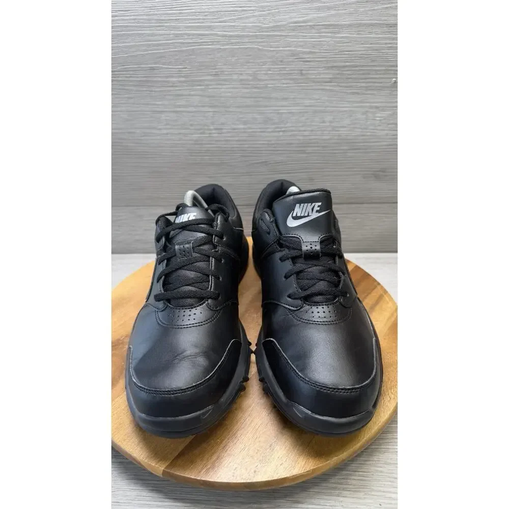 Nike Durasport 4 Golf Shoes Black Leather Sneakers 844550-001 Men 9.5
